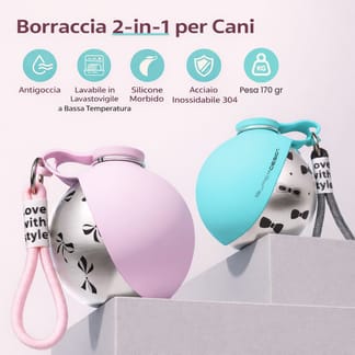 Globy Pet™ -Borraccia portatile per cani 2in1